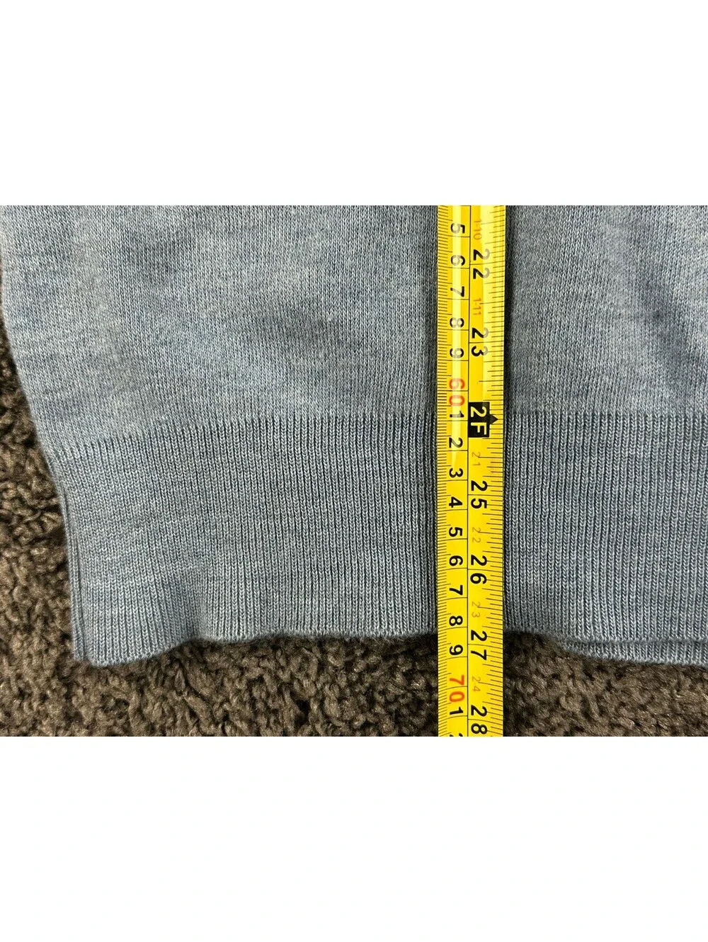 Vintage Par Four Sweater Vest Mens XL Light Blue Knit V-Neck Golf USA Acrylic